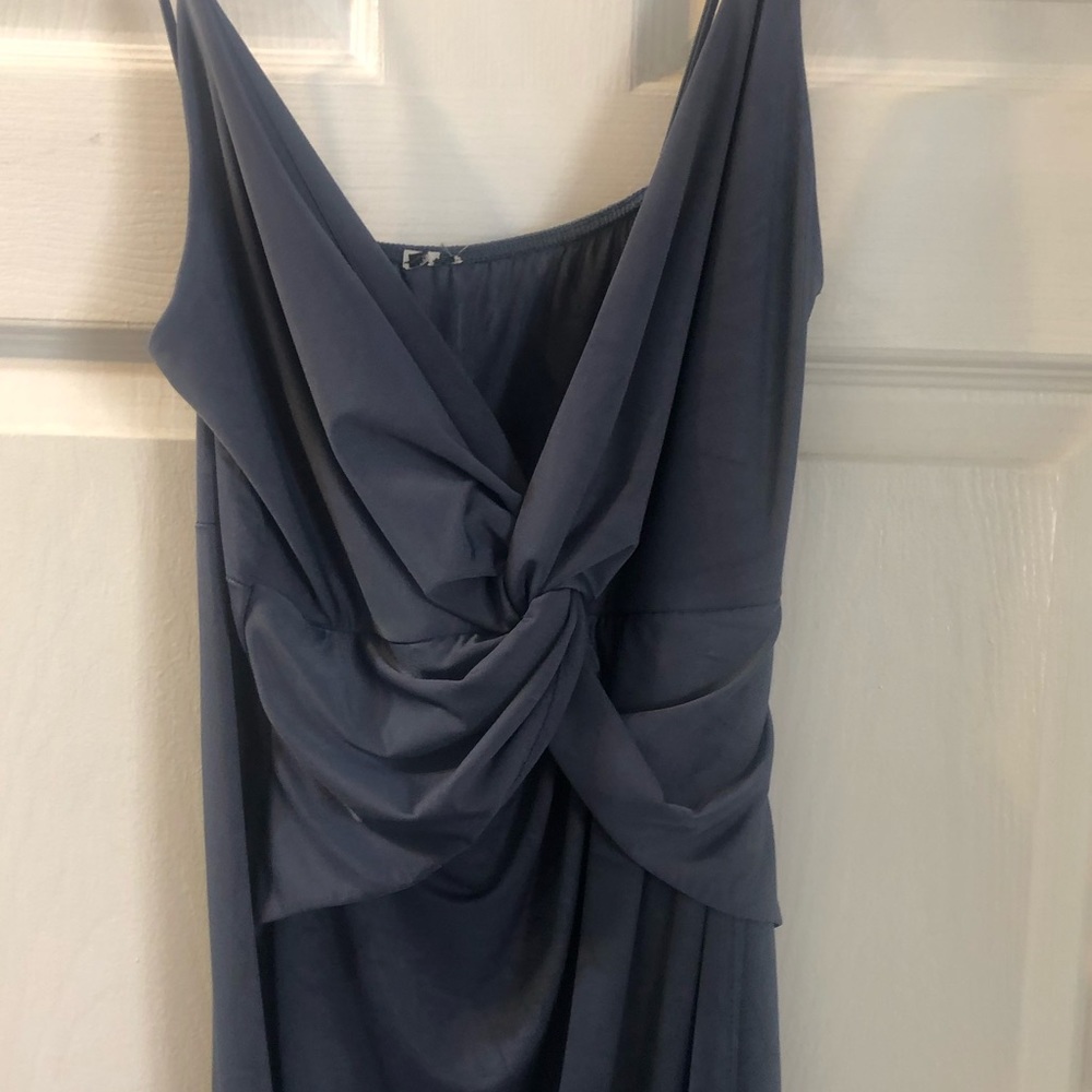 Windsor draped front blue knee length dress medium